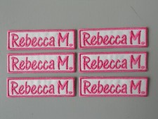 TOPPA NOME RICAMATO PERSONALIZZATO N.6 PATCH TERMOADESIVE CM 7X2