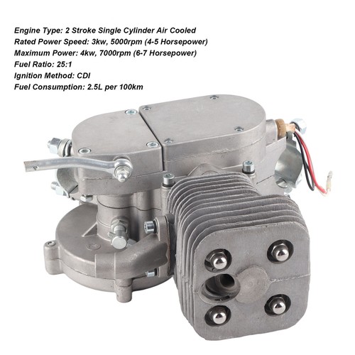 100CC 2 Stroke Motor Gasoline Engine Single Cylinder Internal MU - Picture 5 of 22