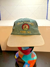 Big Chief Pond, MO strapback Adjustable Hat / Cap - Native American Headshotz