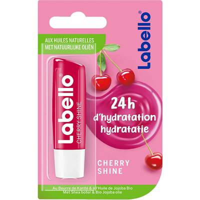 1005,21 /kg - 6x Labello Lipcare/ Lippenpflegestift- Shine Cherry - 4,8g
