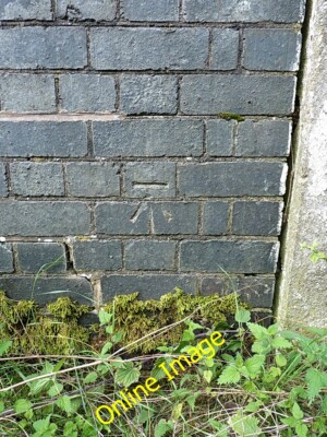 Photo 6x4 OS benchmark - Calf Heath, Goldie Brook Bridge An OS cutmark on c2014