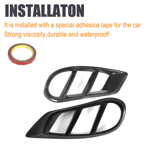 2xCarbon Lufteinlass Entlüftung Air Vent für Merceben Benz W205 C-Klasse C43 AMG - Bild 11 von 13