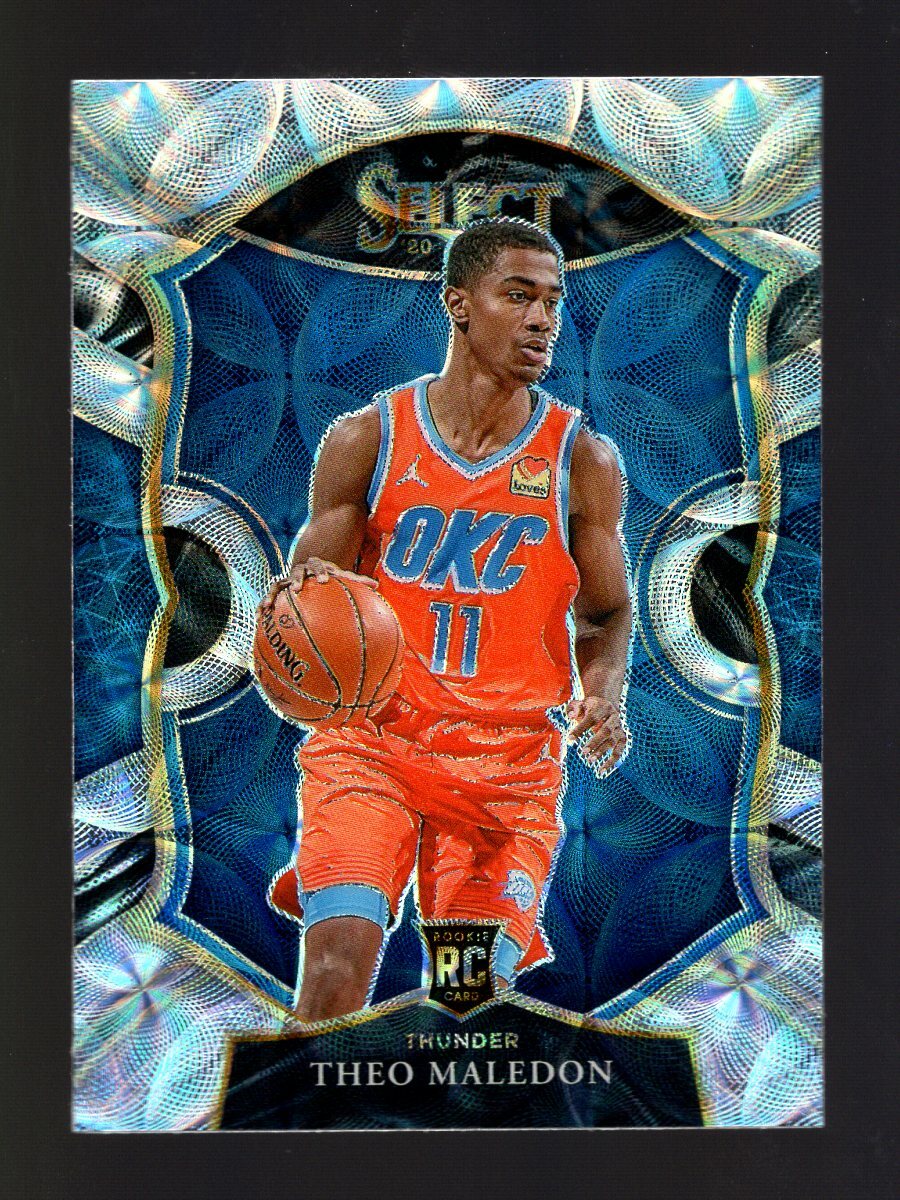 2020-21 SELECT CONCOURSE SILVER SCOPE PRIZM #94 THEO MALEDON RC THUNDER