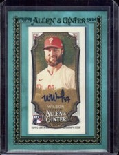 WESTON WILSON 2024 Topps Allen & Ginter Blue Framed Rookie RC Autograph Auto /50