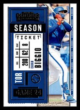 Cavan Biggio 2020 Panini Contenders #9 Toronto Blue Jays BUY10GET5FREE