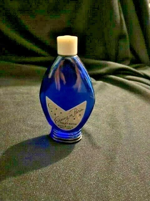 Vintage Evening in Paris perfume bottle cobalt blue eBay