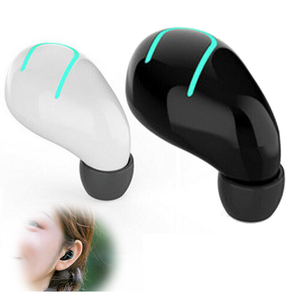 Bluetooth Earbuds Small Wireless Earphone Earpiece with Mic for iOS Android-image