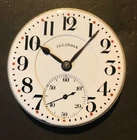 Antique 1919 Illinois #805 17 Jewel Size 16 Pocket Watch Works No Case