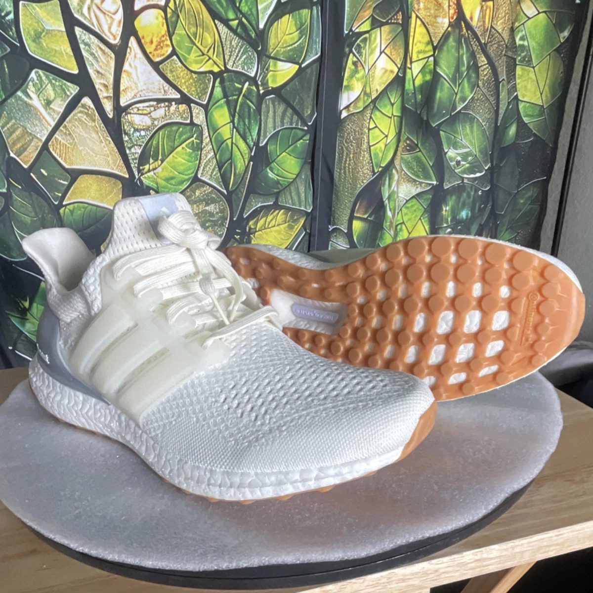 adidas gazelle silver green womens adidas Women's Ultraboost Light Road-Running Shoes White 8 main image 0