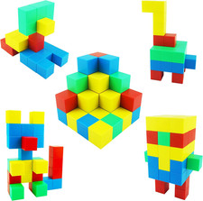 Blocchi Da Costruzione Magnetici,1.30 Pollici Grandi Cubi Magnetici Impilabili, 