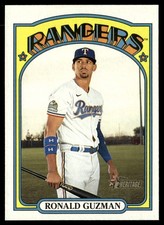2021 Topps Heritage Ronald Guzman Texas Rangers #73