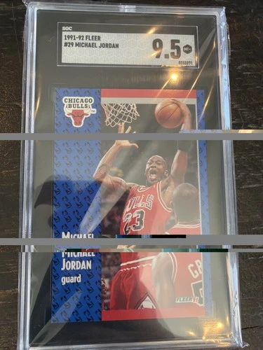 1991-92 Fleer Basketball #29 Michael Jordan SGC 9.5 Mint +