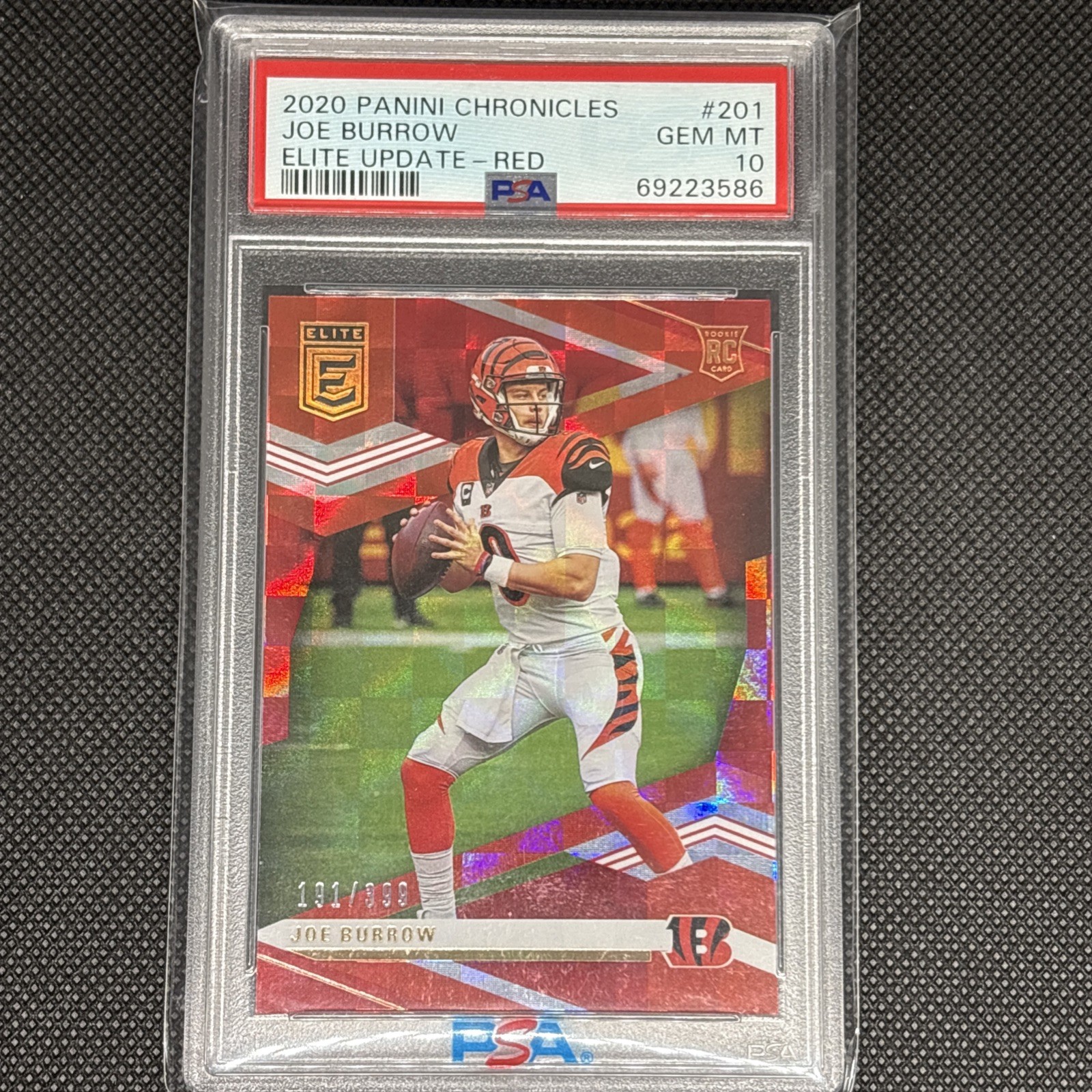 Joe Burrow Panini Chronicles Elite Update #201 Red