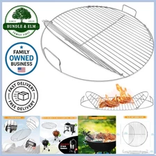 Replacement Hinged Cooking Grate for 22-Inch Charcoal Grill Durable Steel