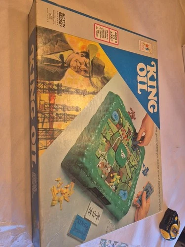 VINTAGE MILTON BRADLEY KING OIL BOARD GAME 1974 IN BOX