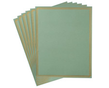 60 Pack Stationery Set Paper with Gold Border