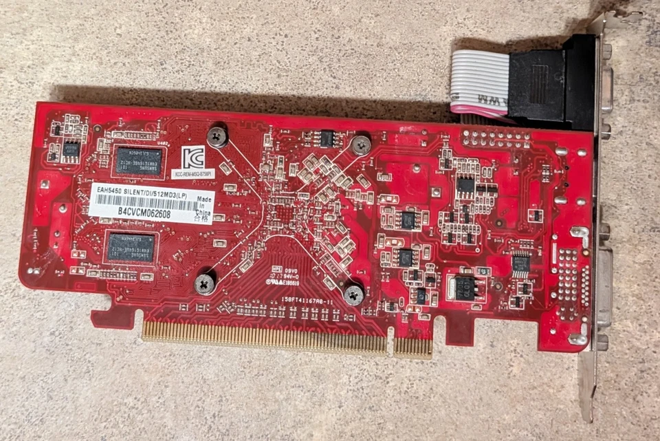 AMD Radeon HD 5450 Asus EAH5450 Silent DDR3 512MB Video Card ~ HDMI / VGA / DVI - Image 2 of 4