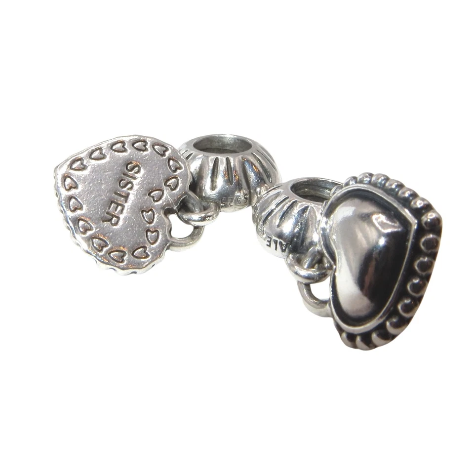 Pandora Special Sister 2-part Sterling Silver Charm 791383 - Image 3 of 4