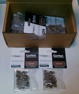 TimberTech Cortex Hidden Fastening System plugs-DARK TEAK- 400PCS=10 BAGS - Image 1 of 4