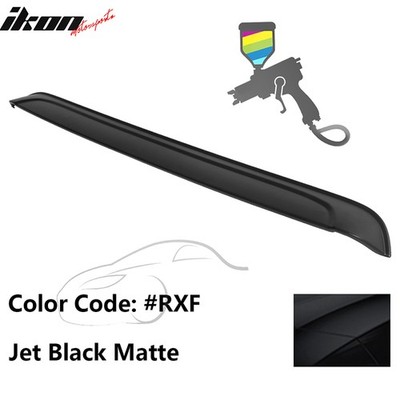 Fits 08-23 Dodge Challenger IKON Roof Spoiler PP Painted #RXF Jet Black Matte