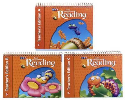 SRA Early Interventions in Reading Level 1 Teacher s Edition A B C Complete Set