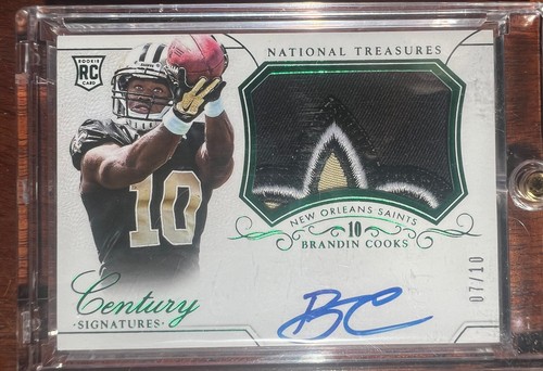 2014 National Treasures Brandin Cooks /10 RPA RC Auto Rookie Niners