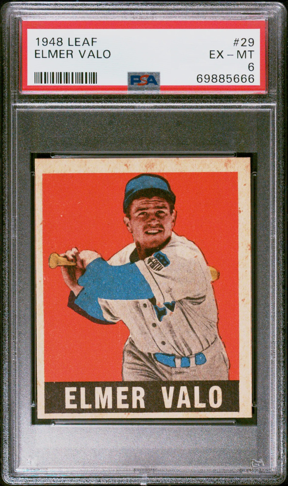 1948 Leaf Elmer Valo #29 PSA 6