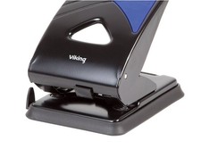 Image of 2 Holes Hole Punch Metal 40 Sheets 98W0 Black, Blue