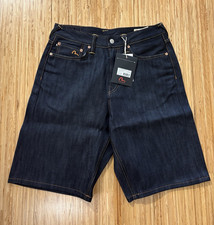 Palace x Evisu Raw Indigo Long Denim Shorts - Size 30 - BNWT
