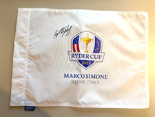 Scottie Scheffler Signed Ryder Cup Golf Flag & Certificate of Authenticity (COA)