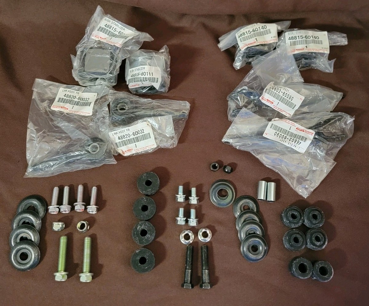 Toyota Landcruiser Sway Bar Refresh Kit Front Rear Right Left 98