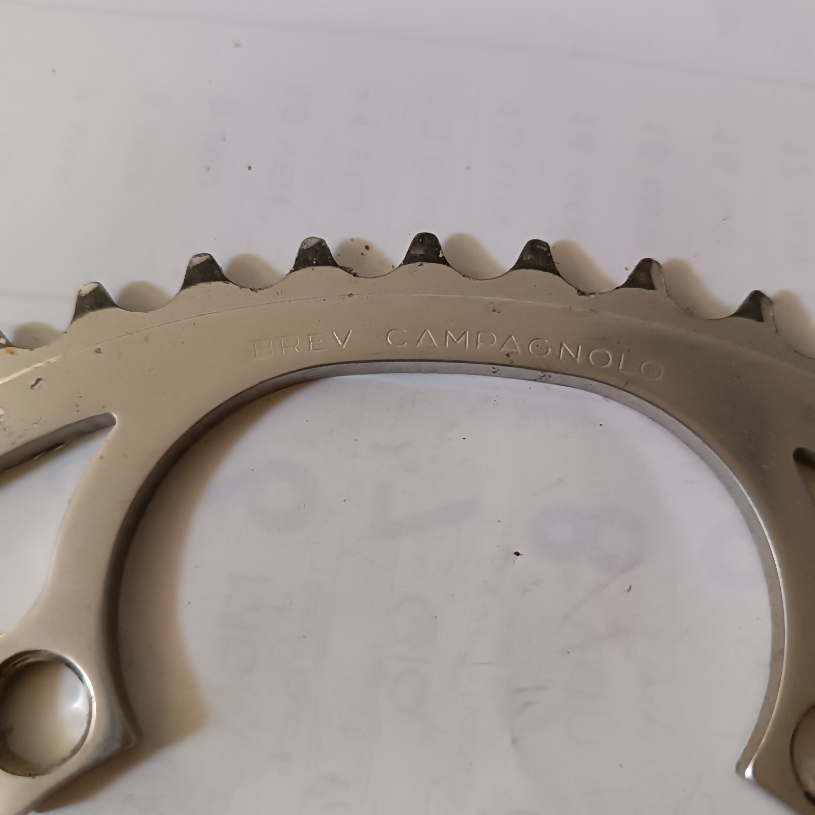 Corona Campagnolo Record 53T 10 speed Per Bici Da Corsa foto 3