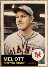 2025 Topps Living Set #893 Mel Ott New York Giants HOF