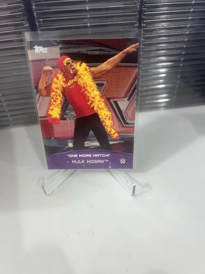 2015 Topps WWE Crowd Chants One more Match! Hulk Hogan - Image 4 of 4