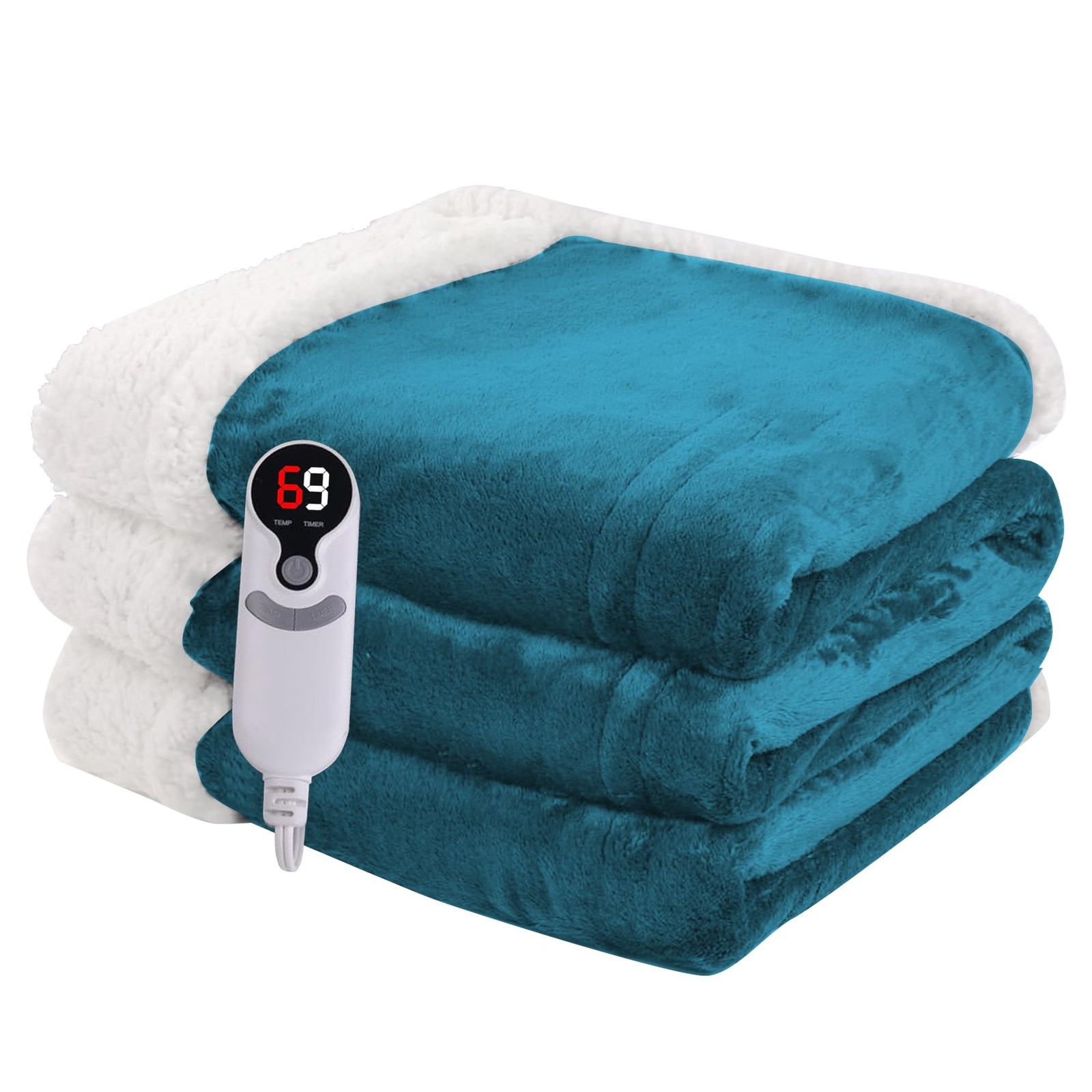 Heated Blanket Electric Full Size 72''x84''(Full), 08 - Dark