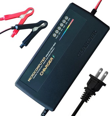 48V Lithium Battery Charger, 58.4V 5A LiFePO4 Battery Charger for 48V(51.2) V Li