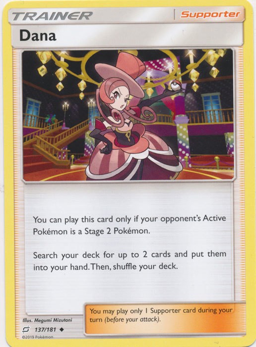 Dana - 137/181 - Uncommon (Lp) Team Up - Trainer - Supporter Pokémon