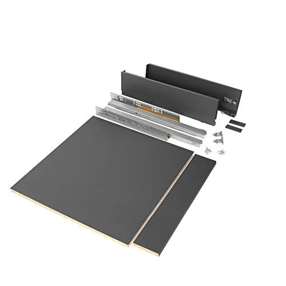 Kit Cassetto Fai-da-Te Emuca 600mm | Tutto Incluso per Cucina e Bagno