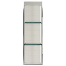 Transolid STVL4614-BSB Saramar 14"W Wall Mounted Shower Shelf - Wood