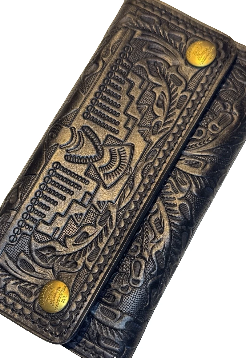 Y☆M RRL Carving Leather Wallet Y☆M RRL Carving Leather Wallet RRL By Ralph Lauren Leather Wallet