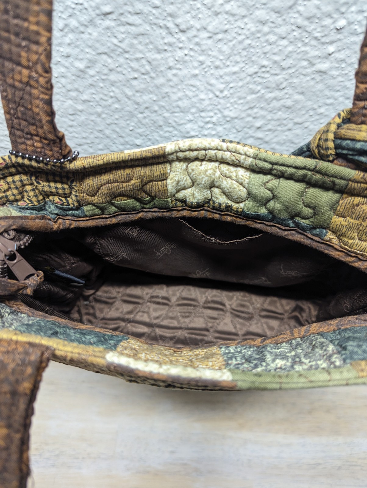 Donna Sharp Vintage Quilted Patchwork Shoulder Ba… - image 6