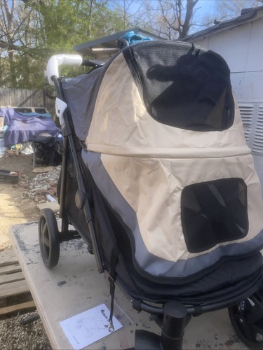 Dog Stroller Pet Stroller for Small or Medium Dogs Cats Zipper 