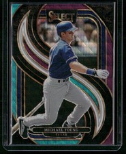 2025 Panini Select #136 Michael Young Tri-Color Prizms