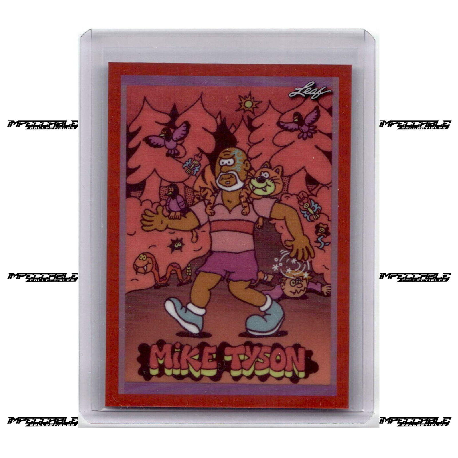 2025 Leaf Metallic Imaginations - Red #MI-7 Mike Tyson Anime /199