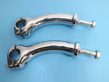 Motor cycle Handlebars - Risers Chrome (Pair) USED
