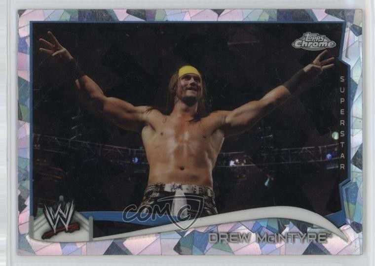 2014 Topps Chrome WWE Atomic Refractor Drew McIntyre #66 1h6