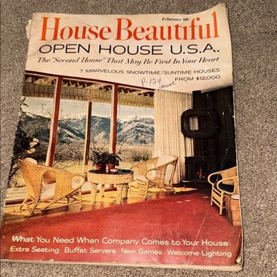 Magazine House Beautiful February Issue 1966