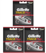 30 Gillette Trac II PLUS Refill Cartridges ~ 3 Packs of 10 (30 Total) ~ New! 2.17 per gallon