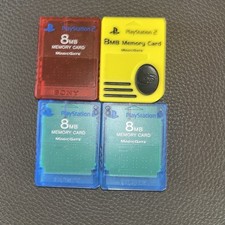 Sony PlayStation 2 8 MB Memory Card 8MB Magic Gate Cards Un -Tested