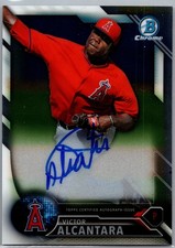 2016 Bowman Chrome #BCAP-VA Victor Alcantara Prospects Autographs